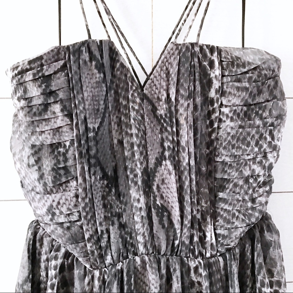 W118 By Walter Baker Gray Black Snake Dress - Picture 4 of 8